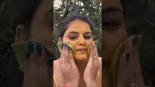 Easy Aloe Vera Facial At Home | Get Clear Fair & Glowing Skin #shorts #glowingskin #facial #glow