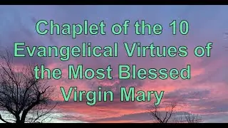 Chaplet of the 10 Evangelical Virtues of the Most Blessed Virgin Mary