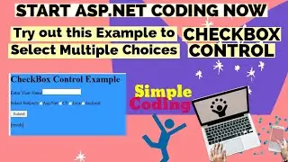 Asp.Net CHECKBOX Control With Example|Asp.Net Tutorials|100%Understanding Explanation|#ASP.NET #code