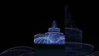 🌃🏞️Giant Christmas Decoration of Frozen❄️⛲Fountain in St. Petersburg #asmr #explore #travel #2026