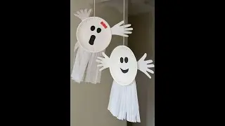 Paper Plate Handprint Ghost