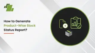 How to Generate Product wise Stock Status Report ?
