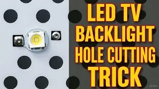 LED TV Backlight Hole Cutting Trick | Perfect LED Alignment Tips | LED TV Repair Tamil