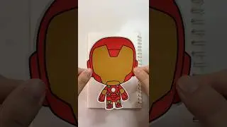 Iron Man Sticker Fun- Creative Craft Time!! #shortvideo #stickerdiy #avengers