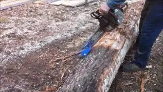 Окорка бревен с помощью Log Wizard