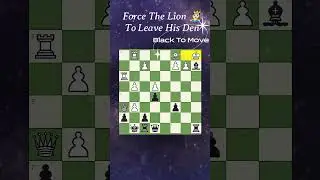 Force the Lion to leave his den | solve the chess hurdles #ytshorts