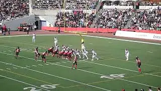 Montreal Alouettes' Marc-Antoine Dequoy breaks up 3rd down pass in the end zone vs. Ottawa Redblacks