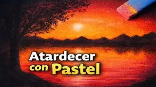 Cómo dibujar una PUESTA DE SOL con PASTEL SECO | Tutorial paso a paso
