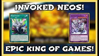 Yu-Gi-Oh! Duel Links || INVOKED NEOS NO TRAPS BROUGHT ME TO KING OF GAMES! INSANE EPIC RANK UP DUEL!