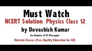 NCERT Solution Class12 : Physics (Potential & Capacitance Problem no. 2.7 ) by Einstein Classes