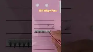 15D wispy fans #eyelashextensions #lashextensions #wispylashes #premadefans #promadefans