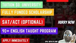 TUITION FREE UNIVERSITIES WITH NO SAT/ACT  | SCHOLARSHIP FOR INTERNATIONAL STUDENTS IN USA