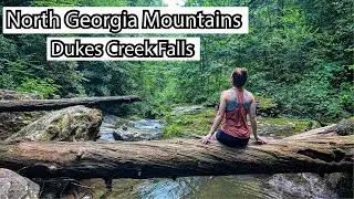 Wander North Georgia outdoor waterfall hiking trail | Explore Dukes Creek Falls