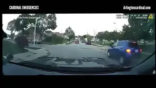 Kia Sportage with fire showing during West Allis, Wisconsin police pursuit [DASHCAM]