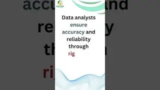How do data analysts ensure the accuracy and reliability of their analysis #dataanalytics #datatypes