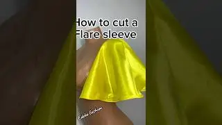 Learn how to cut a flare sleeve the easiest way #sewingtutorial #sewing