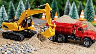 🌄 Realistic RC Construction Action + Instant Repair! Excavator & Dump Truck Power Team