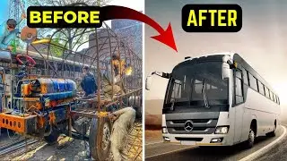 Amazing Handmade Manufacturing Process of Passenger Bus in Factory.