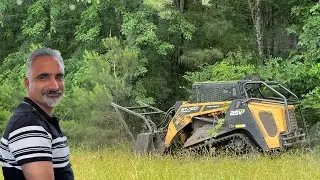 Forestry Mulcher Skid Steer | Mulcher ASV RT-120 Review | Clearing Our Farm Midland North Carolina