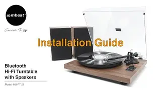 mbeat MB-PT-28 Hi Fi Turntable with Speaker Installation Guide