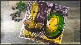 Abstract Alcohol Ink Art - Maximalist Triptych - Part 1