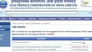 ECIL HYDERABAD iti apprentice 2024, iti apprentice in Telangana, iti trade jobs, join in Hyderabad