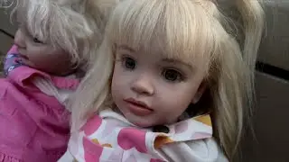 Reborn dolls Amy Joy and Everly go to the park and to see Christmas lights!