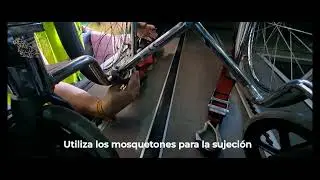 Instalación de anclajes en autobús para PMR (sillas de ruedas); UnWin