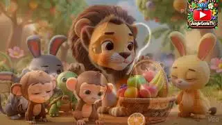 Baby Lion Meets Jungle Friends 🌴 | Cute 3D Kids Animation