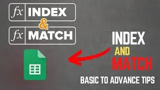 INDEX & MATCH Function in Sheets Hindi /Urdu - Part 1