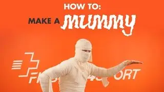 How we made our Halloween 'Mummy' with bandages