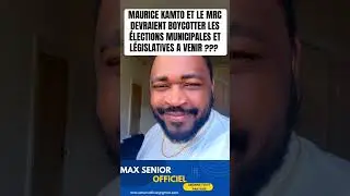 MAURICE KAMTO ET LE MRC DEVRAIENT BOYCOTTER LES &Eacute;LECTIONS MUNICIPALES ET L&Eacute;GISLATIVES A VENIR ???