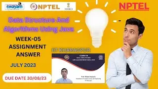 NPTEL Data Structure And Algorithms Using Java WEEK 5 Quiz Assignment|August 2023| #nptel #dsa