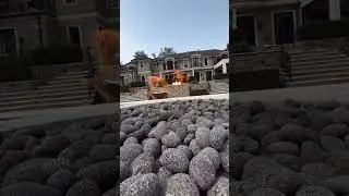 Warming Trends Outdoor Gas Firepit Install - Long Island, NY Luxury Home