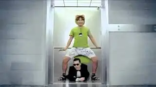 GangnamStyle Psy Lift scene
