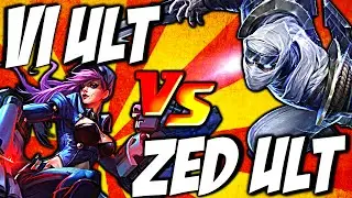 VI Ult vs Zed Ult - Assault and Battery vs Death Mark by LoL Clash & Combo #lolclash