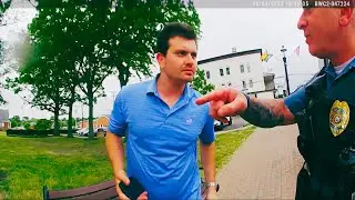 Moments Before He Head Butted An Officer