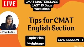 Tips for CMAT English| Language Comprehension| Do & Don't for Verbal Section| Topicwise Weightage