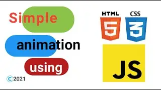 First animation with Javascript. Moving box in JS.