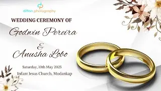 Wedding Ceremony Of Godwin Pereira & Anusha lobo