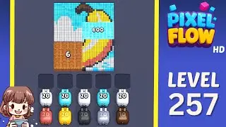 Pixel Flow Level 257 Solution Walkthrough