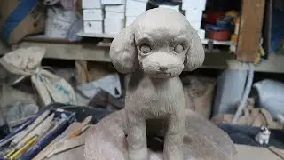 [陶芸]粘土でトイプードルの制作