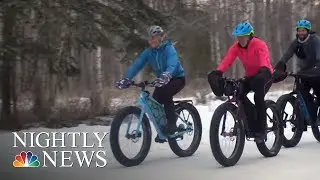 Fat Tire Biking: A Cool Way To Cycle Around Snowy Alaska | NBC Nightly News