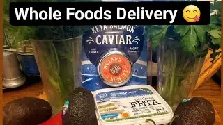 Whole Foods DELIVERY 💕Caviar. PECORINO Romano Fulvi. 💯 years old SOURDOUGH Bread. Feta & olives 🫒
