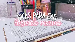 fazendo RESUMO | DICAS para EaD