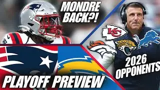 Patriots OFFICIAL 2026 Opponents + Pats vs Chargers Preview + Prime Rhamondre Stevenson is BACK!