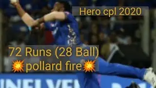 CPL 2020: Pollard 28 Ball 72 TKR
