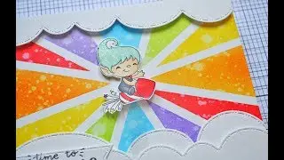 CRAFTIN DESERT DIVAS || Rainbow party || Interactive Card