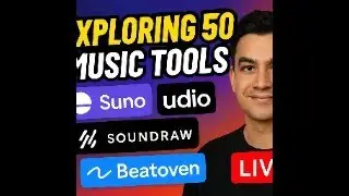 Exploring 50 AI Music Tools LIVE 🎶 | Suno, Udio, Soundraw & More!