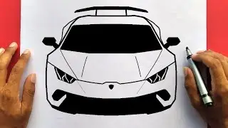 How to draw a Lamborghini Huracan